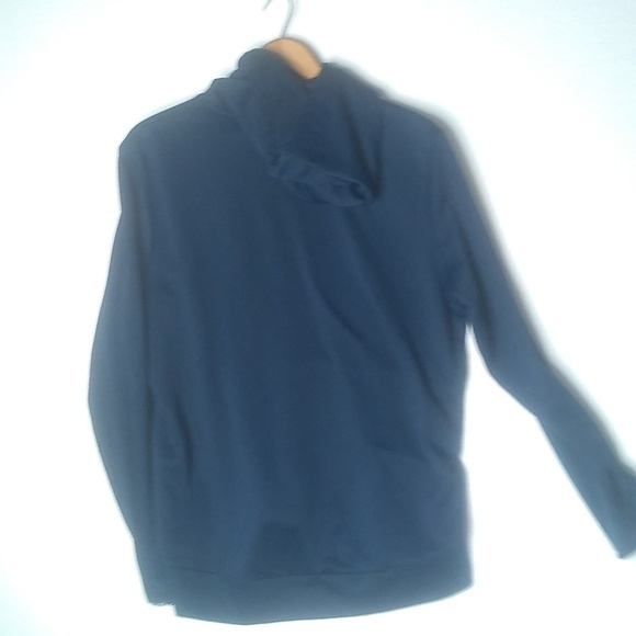 Men's large Blue Under Armour hoodie. 100% polyester. Lightweight. - Picture 3 of 6